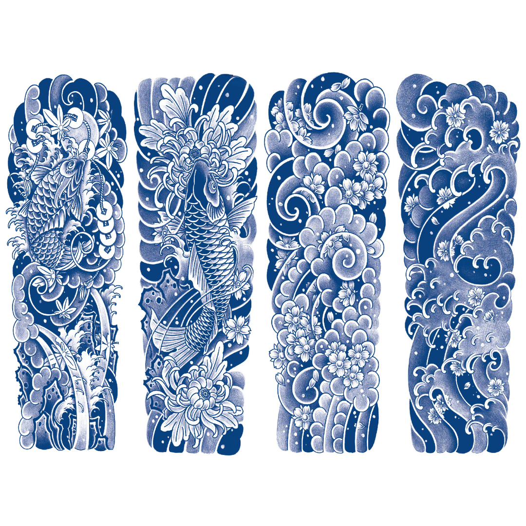 4 Sheets Japanese Fish Cherry Blossom Semi Permanent Sleeve TattoosSpecifications:
Size: 15.5*46.5CM
Longevity: Enjoy your semi-permanent tattoo for up to 15 days with the right placement and care.
Type: Semi-Permanent TatSemiTats4 Sheets Japanese Fish Cherry Blossom Semi Permanent Sleeve Tattoos