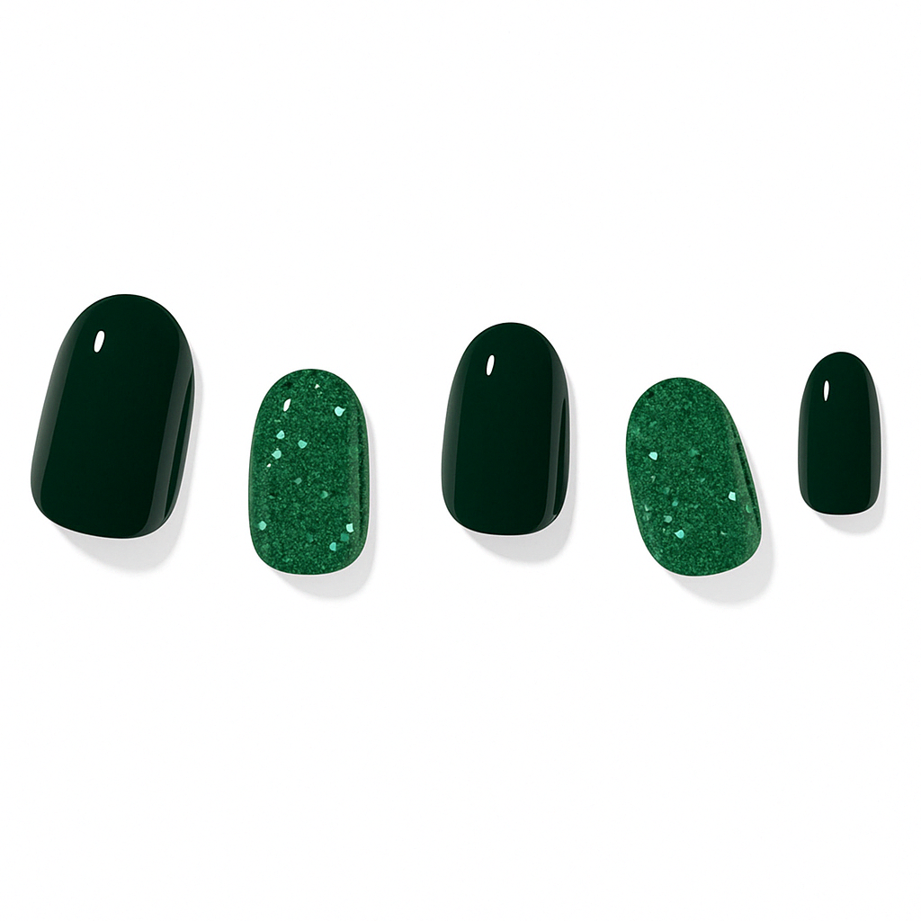 Emerald Frost Semi-Cured Nail Gel